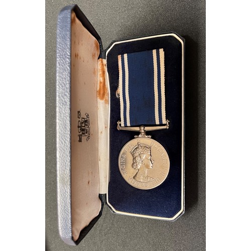 3038 - ERII Police Long Service and Good Conduct Medal complete in original Royal Mint presentation Case na... 