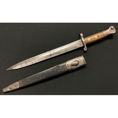 3067 - Lee Metford Bayonet with double edged blade 300mm in length, dated 