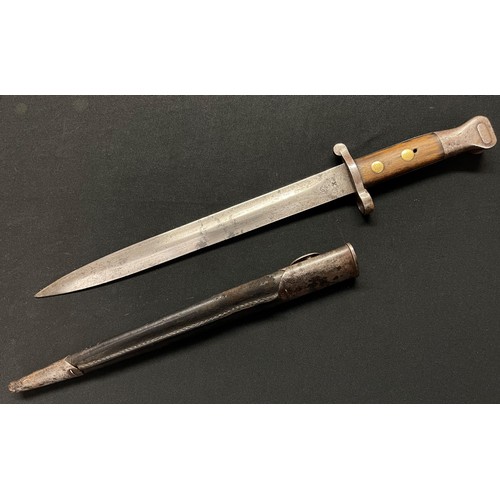 3067 - Lee Metford Bayonet with double edged blade 300mm in length, dated 