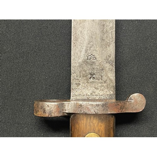 3067 - Lee Metford Bayonet with double edged blade 300mm in length, dated 