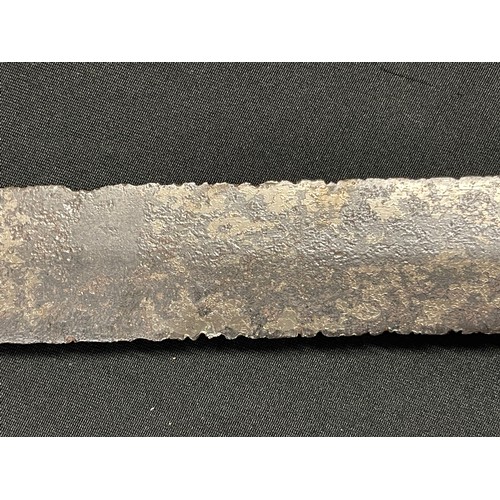 3072 - A Brunswick Rifle Bayonet with fullered double edged blade 550mm in length, brass grip, overall leng... 