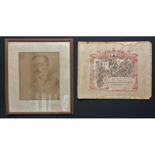 3087 - WW1 British Commemorative Honourable Discharge for Wounds Certificate to 251299 Pte Charles Shuttlew... 