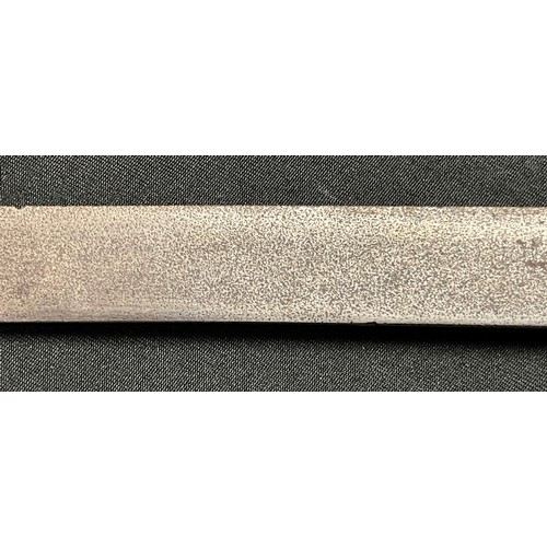 3098 - WW1 Ottoman Turkish Officers Sword with single edged blade 630mm in length, Turkish script to blade.... 