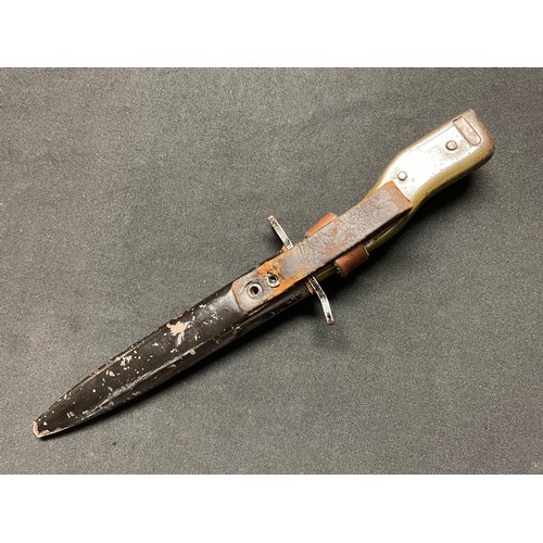 3107 - WW1 Imperial German Demag Combination Bayonet/Trench Knife. Double edged blade 150mm in length maker... 