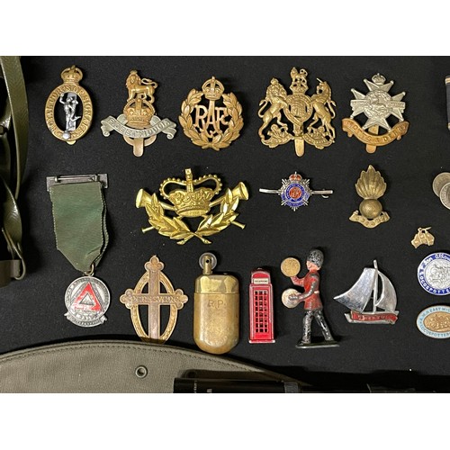 3117 - WW2 British cap badges: Notts & Derbys, General Service Corps, RAPC, RAF, Royal Signals, RA: West Ge... 