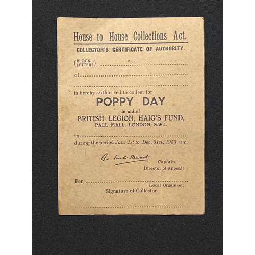 3175 - British Legion Haig's Fund Motor Car Mascot Poppies. 20 examples of waxed paper poppies still contai... 