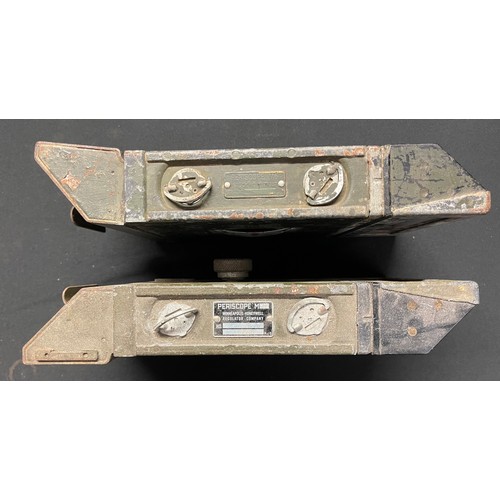 3176 - WW2 US M6 Tank Periscopes x 2. One dated 1943. As used in the M4 Sherman and M3 / M5 Stuart tanks (2... 