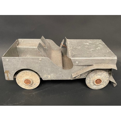 3177 - WW2 British Trench Art Jeep made by a German PoW in Flaxley Green PoW Camp, Stilecop Field, Rugeley ... 