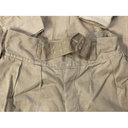 3185 - WW2 British Army Khaki Drill Officers Shirt dated 1942 by 