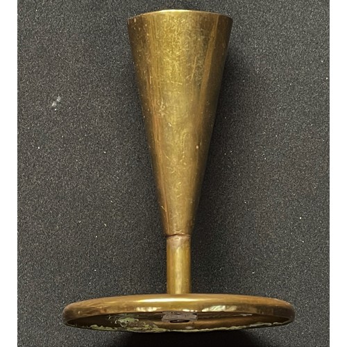 3187 - WW2 British Cheshire Regiment Trench Art comprising of a large brass platter embossed the the design... 