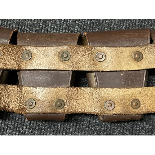 3188 - WW2 South African 1903 Pattern .303 Rifle ammo bandolier. Maker marked and dated 