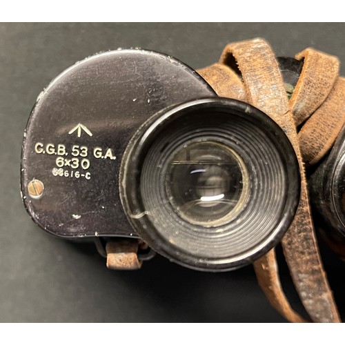 3191 - WW2 Canadian 6x30 Binoculars maker marked and dated 