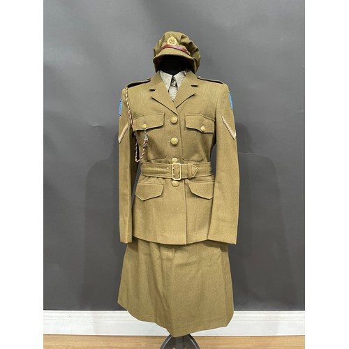 3193 - Reproduction WW2 British ATS Uniform comprising of Other Ranks 1st pattern Service Dress cap complet... 