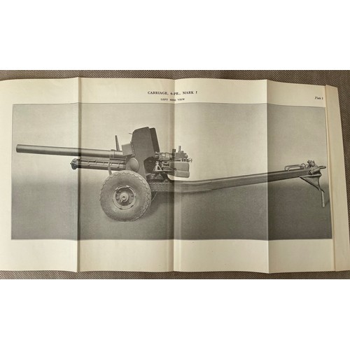 3199 - WW2 Rare British 6prd Anti Tank Gun Training Manual 1942. Pull out sections with photographs.