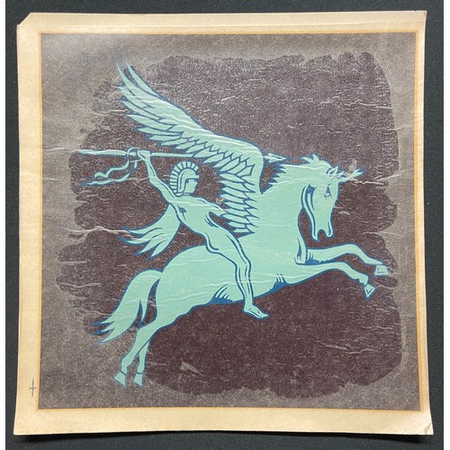 3202 - WW2 British Airborne Division Vehicle Pegasus Divisional Insignia Decal. Size approx. 227mm x 227mm.