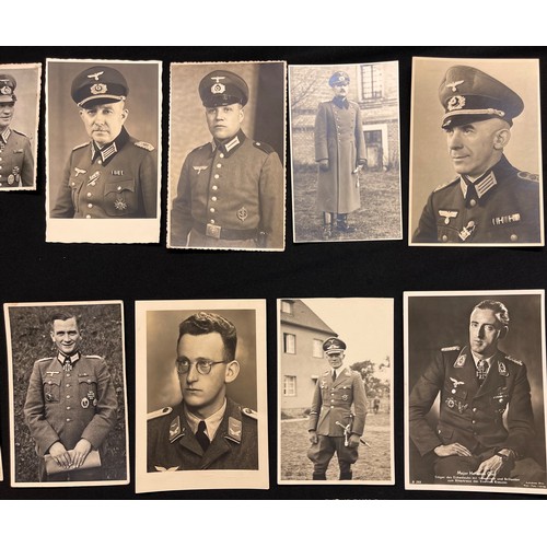 3218 - WW2 Third Reich Photographic Postcard collection to include: 13 Heer, 4 Luftwaffe, 4 Kreigsmarine, 7... 