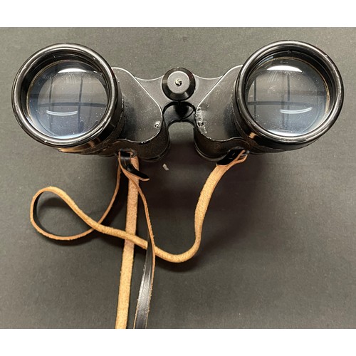 3225 - WW2 Third Reich 10x50 Dienstglas Binoculars by Carl Zeiss, Jena. Serial number 227969. Complete with... 