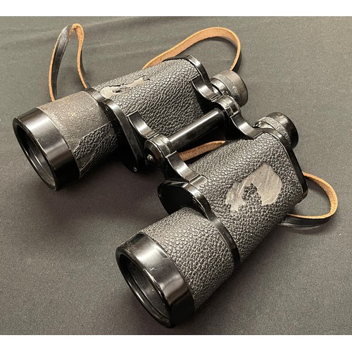 3225 - WW2 Third Reich 10x50 Dienstglas Binoculars by Carl Zeiss, Jena. Serial number 227969. Complete with... 