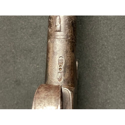 3289 - A George III flintlock muff pistol maker marked 