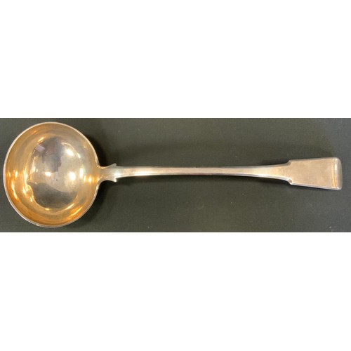 309 - A 19th century Maltese soup ladle, 917 purity marks, 7.94oz