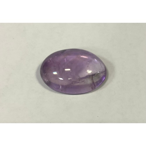 334 - Loose Gemstone - a natural ametrine,  oval cabochon, 46.5ct, GLI  certificate