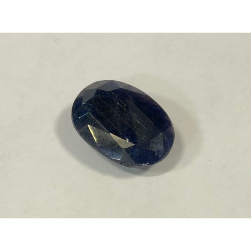 339 - Loose Gemstone - a natural blue sapphire,  oval cut, 29.6ct, GLI  certificate