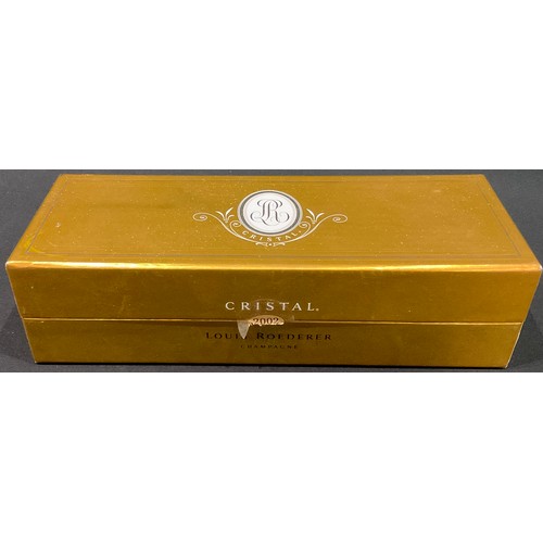 121 - A bottle of Louis Roederer Cristal Champagne 2002, boxed