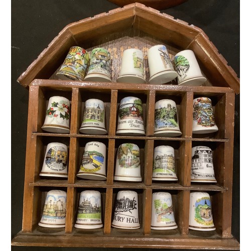 129 - Thimbles - assorted ceramic thimbles, some in collections, William Morris designs, Staffordshire The... 