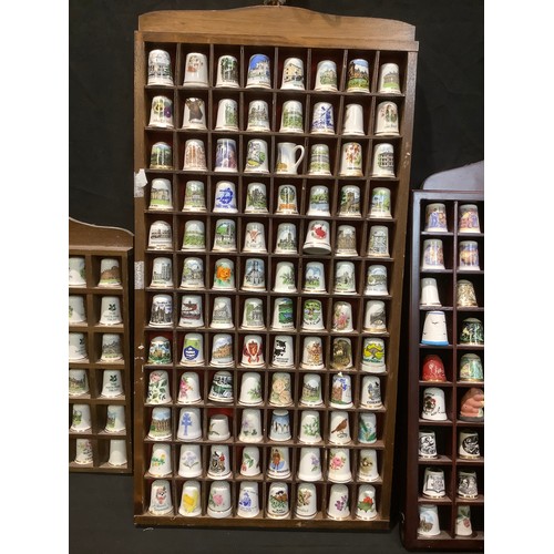 129 - Thimbles - assorted ceramic thimbles, some in collections, William Morris designs, Staffordshire The... 