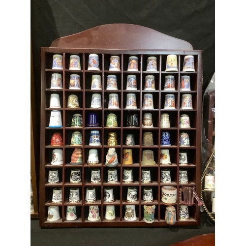 129 - Thimbles - assorted ceramic thimbles, some in collections, William Morris designs, Staffordshire The... 