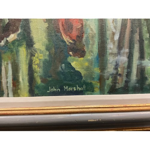 96 - John Marshall (20th century)
Reflections
signed, oil on canvas, 50cm x 59cm