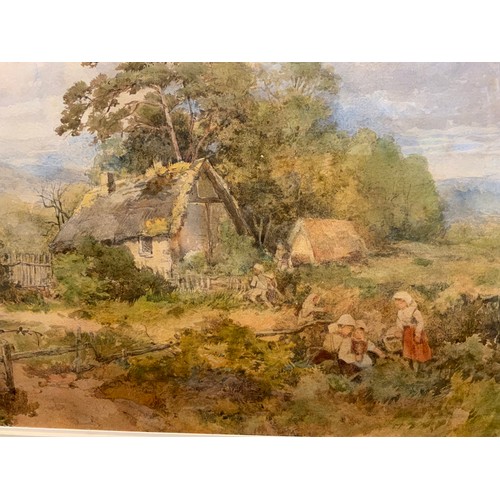 138 - Miss Patty Townsend (1847-1904),
‘Rural northern landscape’,
signed, watercolour, 24cm x 43cm.