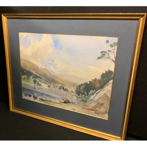 190 - Rupert Horsley (1905-1988)
View of Grasmere from the Weir
signed, watercolour, 34cm x 42cm.