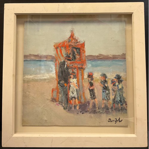 178 - Ross Foster (20th century)
Punch and Judy
signed, oil on board, 26cm square