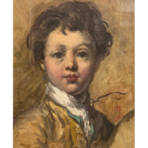 210 - Thomas O'Donnell (Irish School 19th century)
Portrait of a Young Boy
watercolour, 24cm x 19cm