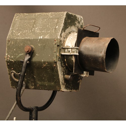 212 - Salvage & Reclamation - a mid-20th century height-adjustable theatre stage light, Ilford Limited, Lo... 