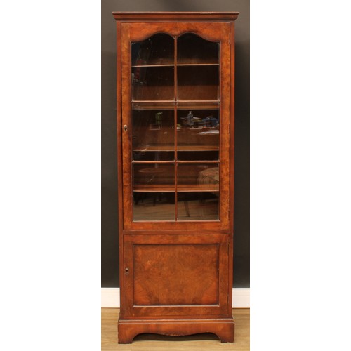 218 - A George II Revival bookcase, bracket feet, 164cm high, 60cm wide, 36.5cm deep