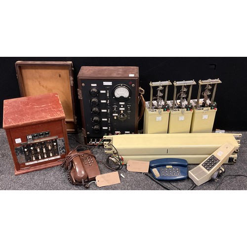 239 - Manual Telephones - Dolls Exchange switchboard, 1950; tester at 4557, with lid;  Ericsson LM telepho... 