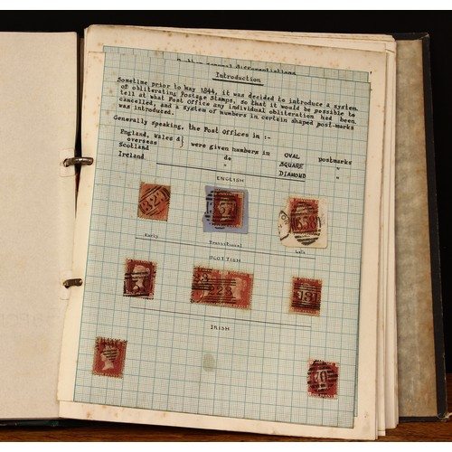 4310 - Stamps - QV 1d Red Postmark collection, to illustrate Brumells BR.P.O. numbers, 1844-1906, a highly ... 