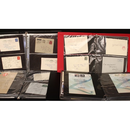 4314 - Stamps - large collection of material housed in seven binders, to include 
1. album of forces, mail,... 