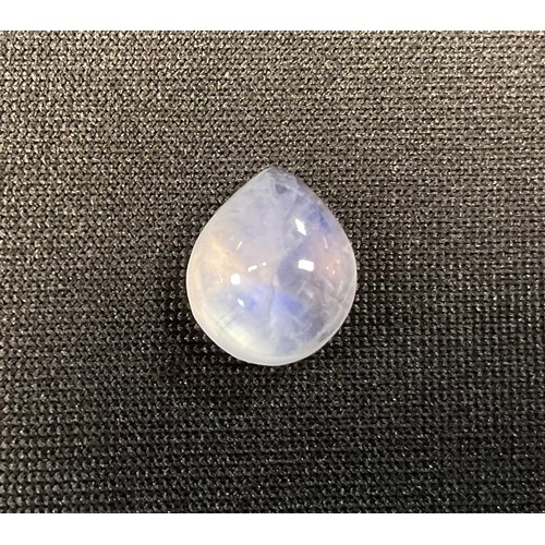 381 - Loose Gemstones - natural fire opal, grey pear cabochon cut, 3.79ct, IGL&I certificate