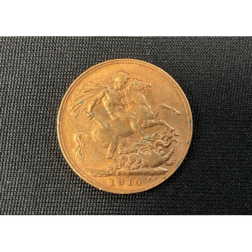 406 - An Edward VII Sovereign, 1910, London mint, 8g