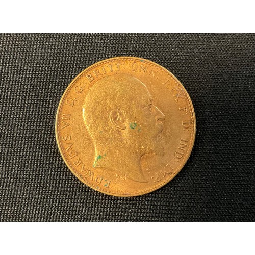 406 - An Edward VII Sovereign, 1910, London mint, 8g