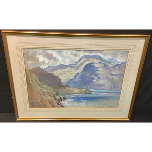 66 - Robert Ernest McEune (1876-1952) 
Rocky Cove
signed, watercolour, 51cm x 74cm