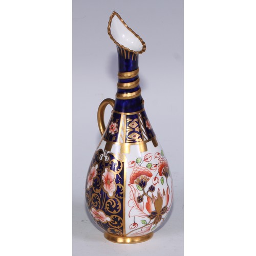 614 - A Royal Crown Derby 1128 pattern ovoid ewer, 19cm high, printed mark; another, 2451 pattern (2)