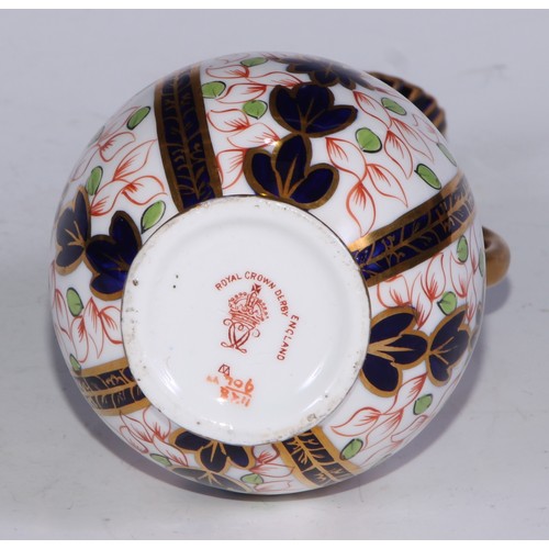 614 - A Royal Crown Derby 1128 pattern ovoid ewer, 19cm high, printed mark; another, 2451 pattern (2)