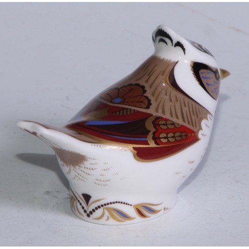 767 - A Royal Crown Derby paperweight, Collectors Guild Duckling, no stopper; others, Crested Tit, Teal Du... 