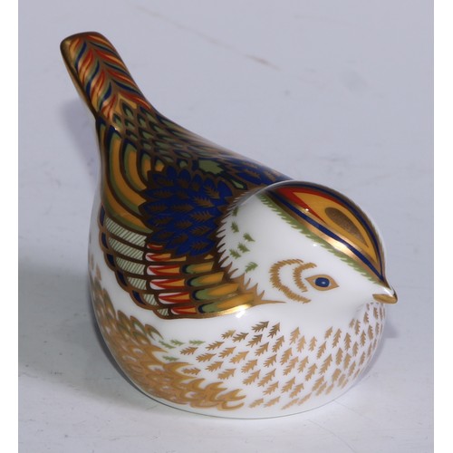 767 - A Royal Crown Derby paperweight, Collectors Guild Duckling, no stopper; others, Crested Tit, Teal Du... 