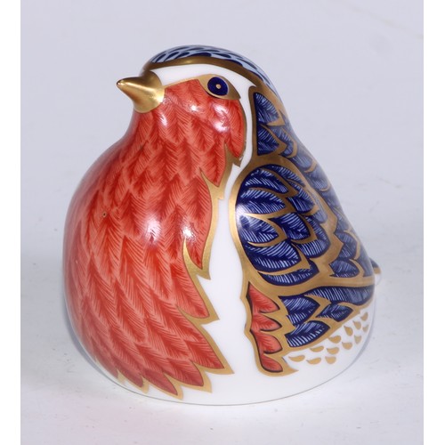 767 - A Royal Crown Derby paperweight, Collectors Guild Duckling, no stopper; others, Crested Tit, Teal Du... 