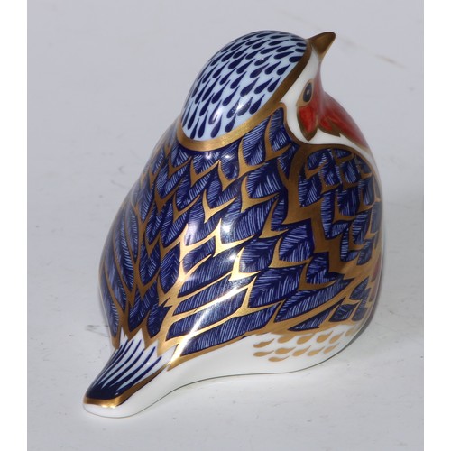 767 - A Royal Crown Derby paperweight, Collectors Guild Duckling, no stopper; others, Crested Tit, Teal Du... 